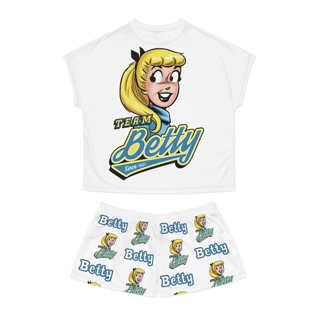 Team Betty Women's Short Pajama Set (AOP) featuring Betty Cooper