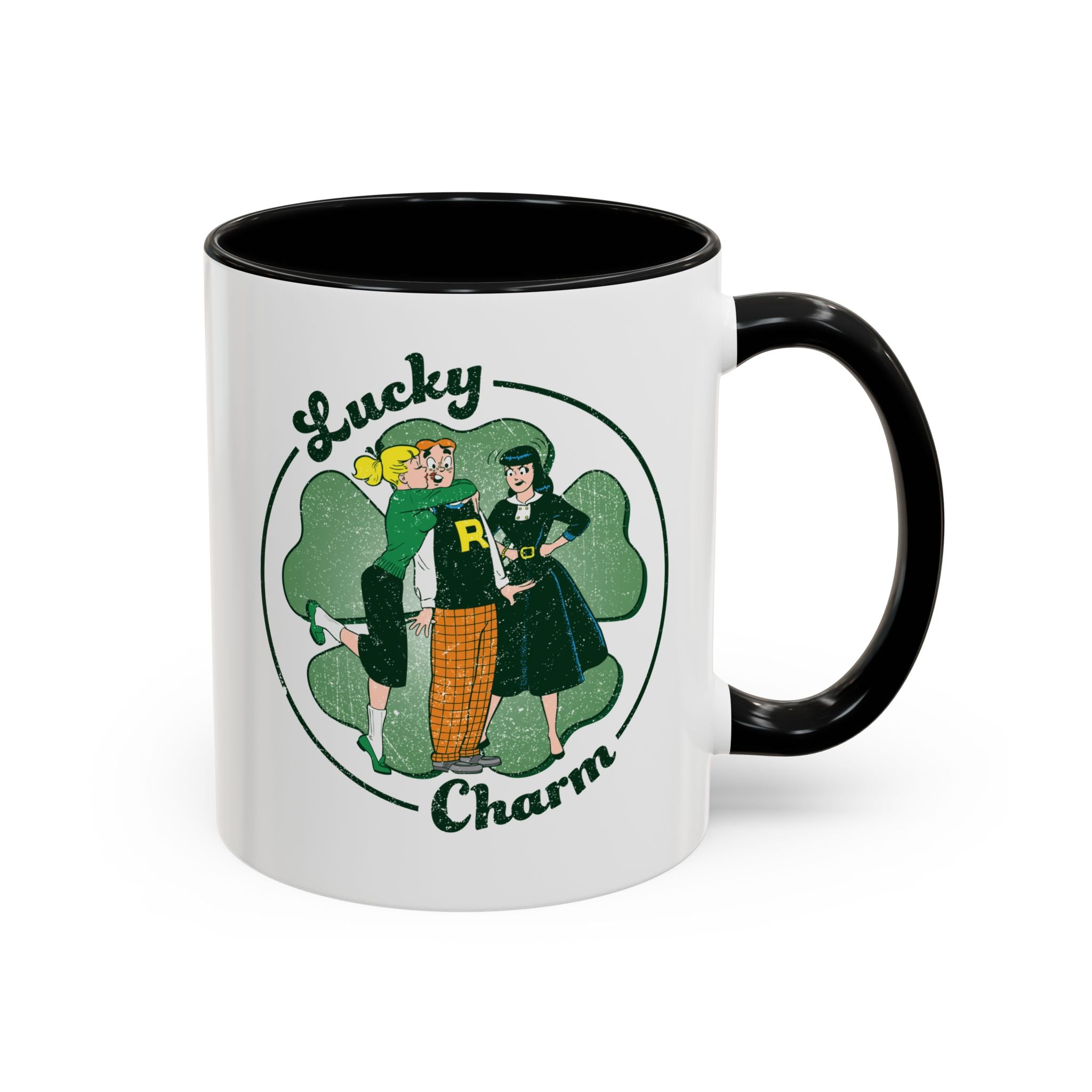Archie Lucky Charm Design Accent Coffee Mug (11oz or 15oz) featuring  Archie, Betty, and Veronica