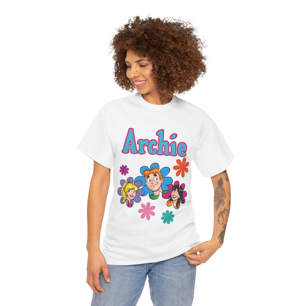 Archie Flower Power Design Graphic Tee (Unisex Heavy Cotton Tee) Featu ...