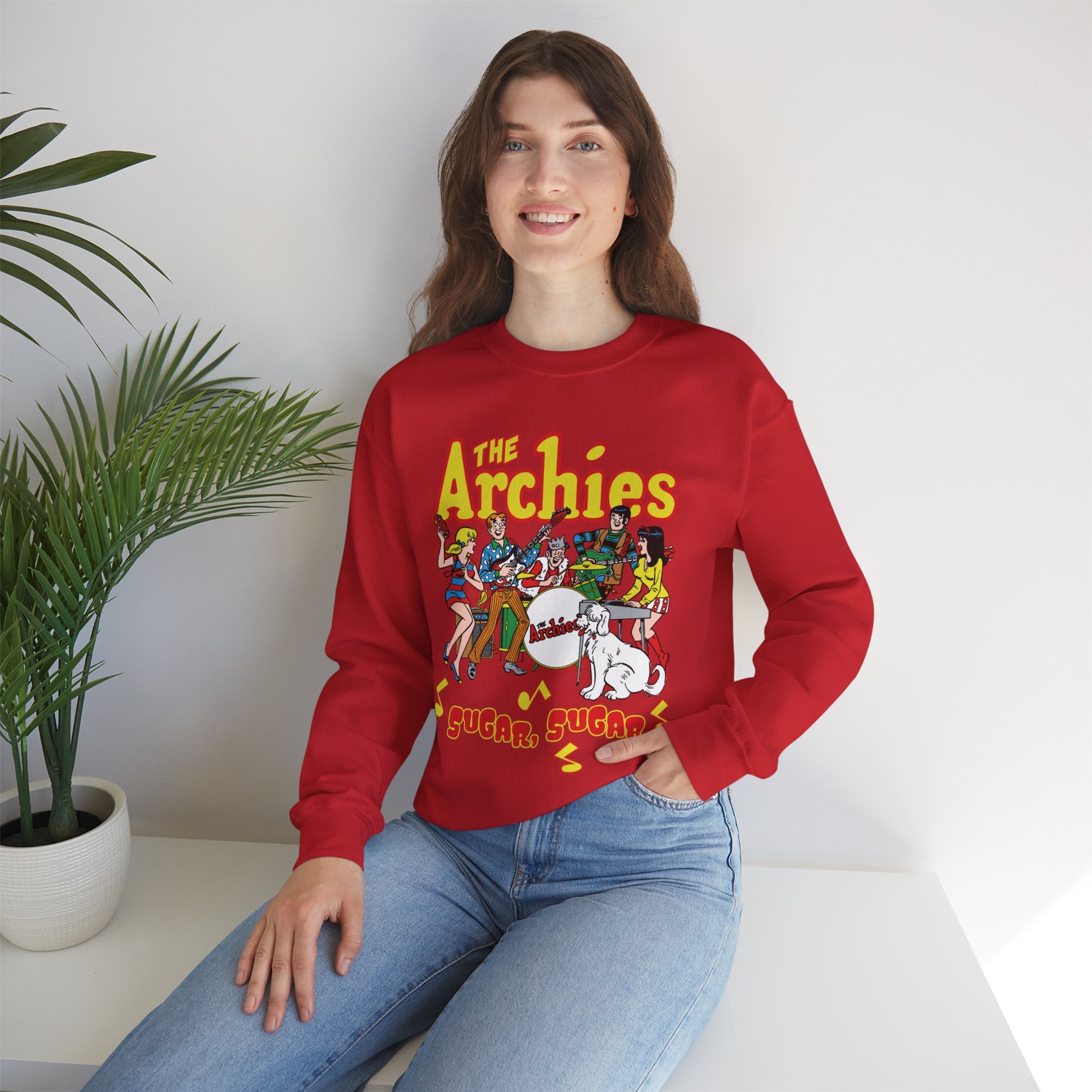 The Archies Sugar Sugar Unisex Heavy Blend Crewneck Sweatshirt featur Archie Comics