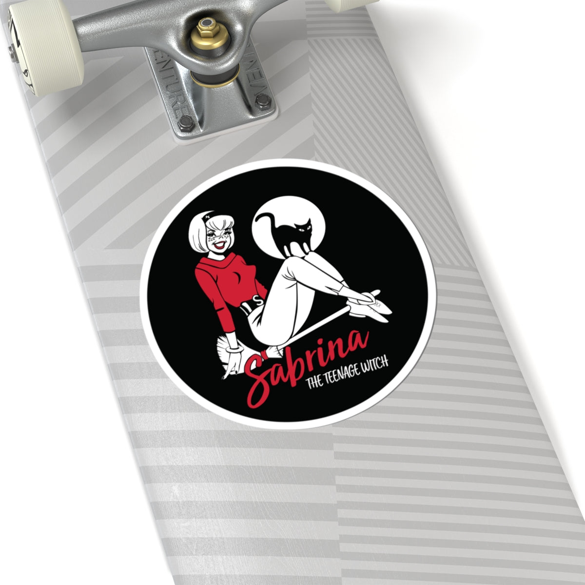 Sabrina the Teenage Witch on Broom Vintage Design Kiss-Cut